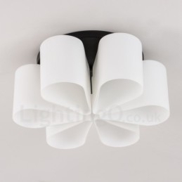 Integrert Innfelt Lampe I Rustikt Hyttestil Med 6 Lys