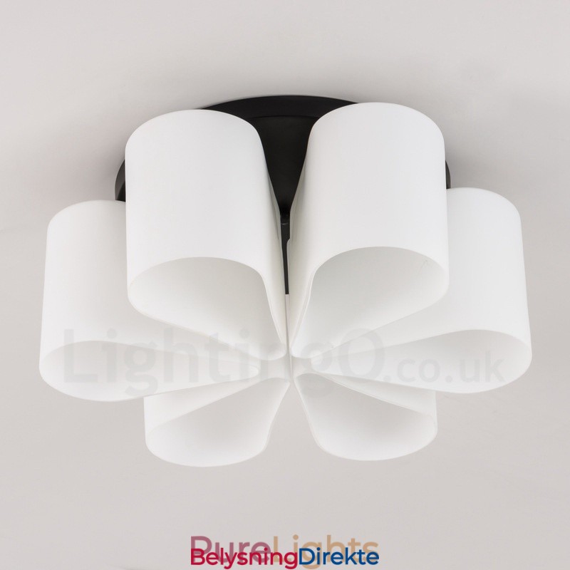 Integrert Innfelt Lampe I Rustikt Hyttestil Med 6 Lys