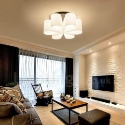 Integrert Innfelt Lampe I Rustikt Hyttestil Med 6 Lys