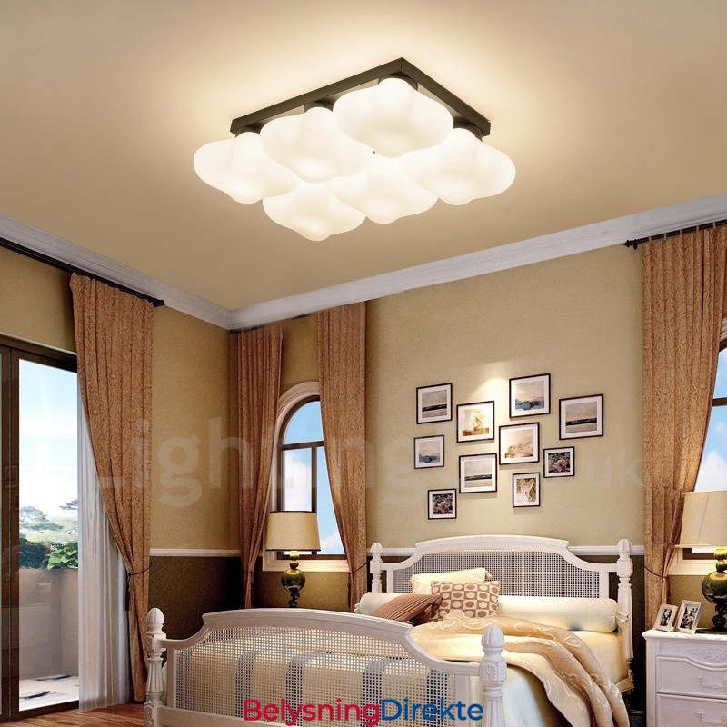 Integrert Innfelt Lampe I Rustikt Hyttestil Med 6 Lys