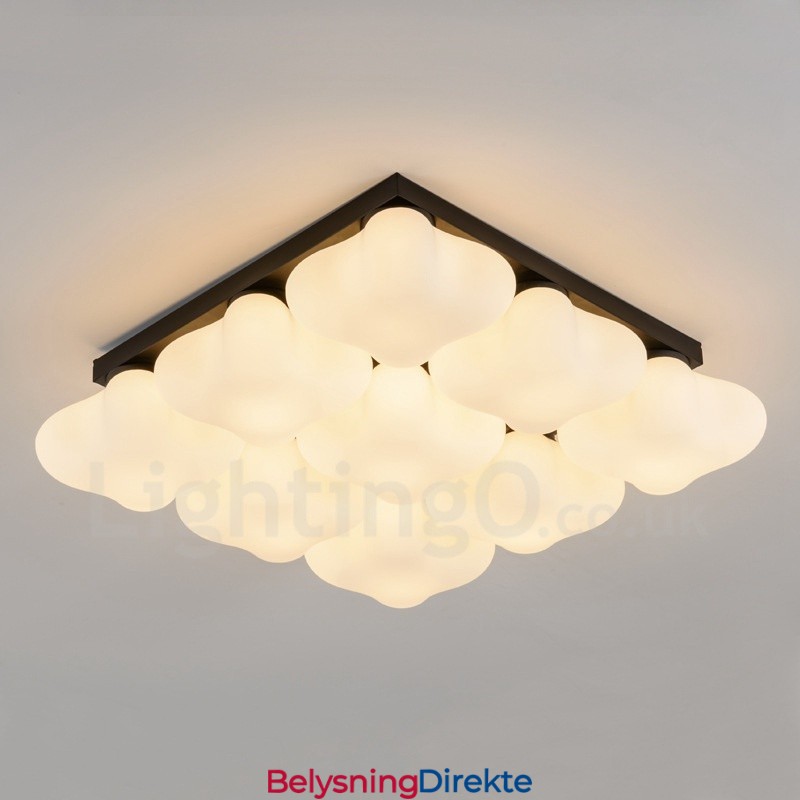 9-Lyss Rustikt Lodge Integrert Innfelt Lys