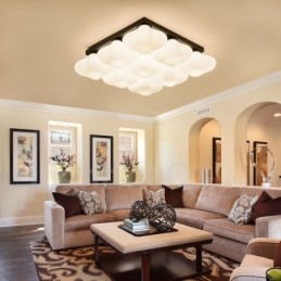 9-Lyss Rustikt Lodge Integrert Innfelt Lys