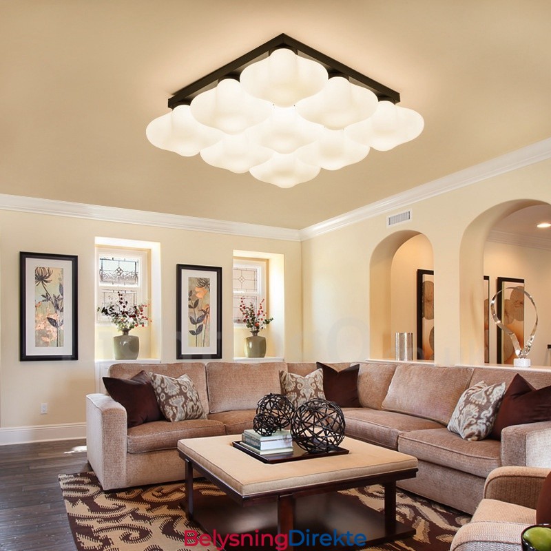 9-Lyss Rustikt Lodge Integrert Innfelt Lys