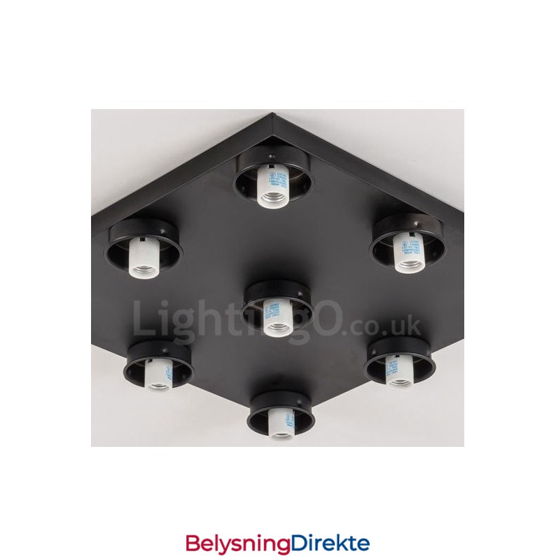 9-Lyss Rustikt Lodge Integrert Innfelt Lys