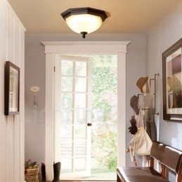 Rustikk Hytte Integrert Innfelt Lys