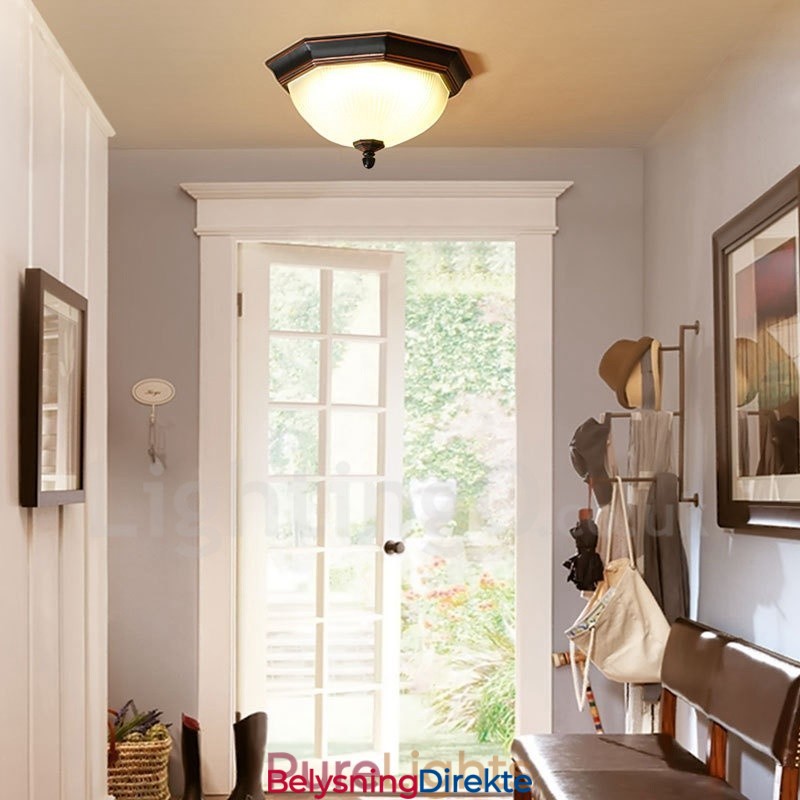 Rustikk Hytte Integrert Innfelt Lys