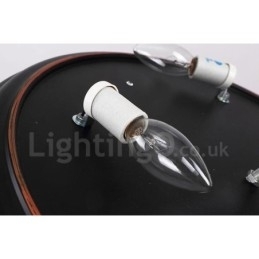 Rustikk Hytte Integrert Innfelt Lys