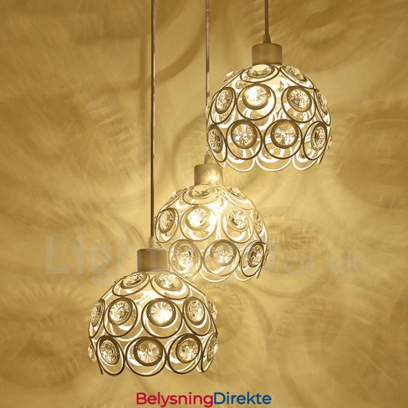 Rustikk Integrert Pendellampe Med 3 Lys