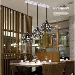 Rustikk Integrert Pendellampe Med 3 Lys