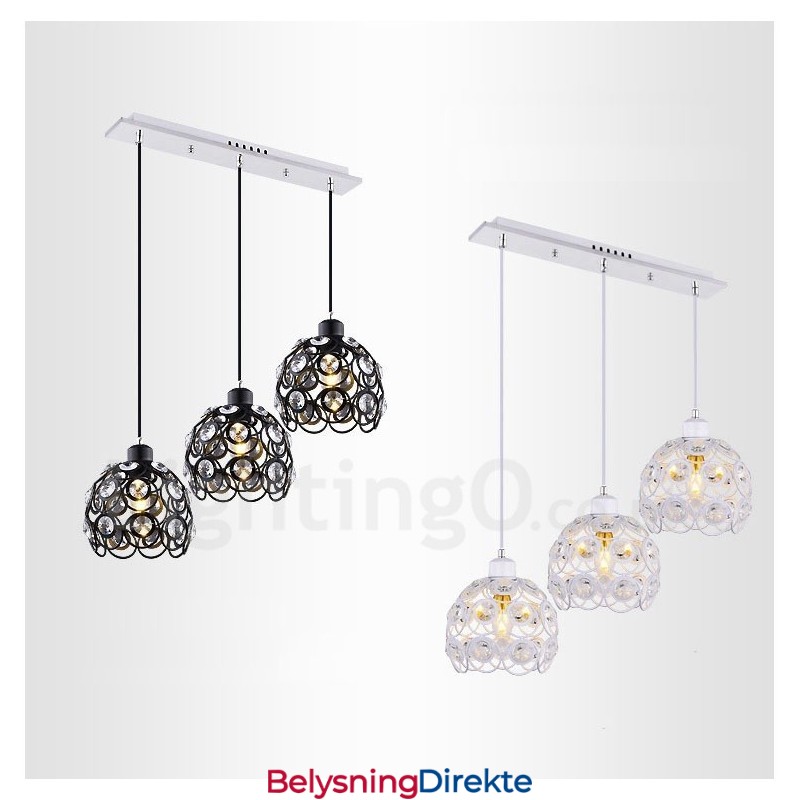 Rustikk Integrert Pendellampe Med 3 Lys