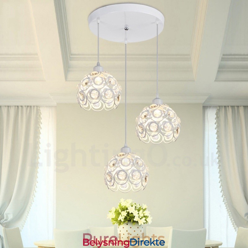 Rustikk Integrert Pendellampe Med 3 Lys