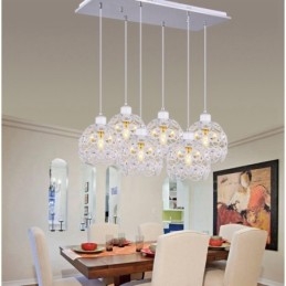 Rustikk Integrert Pendellampe Med 6 Lys