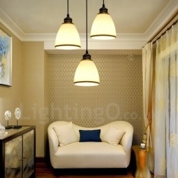 Rustikk Lodge Integrert Metallpendellampe Med 3 Lys