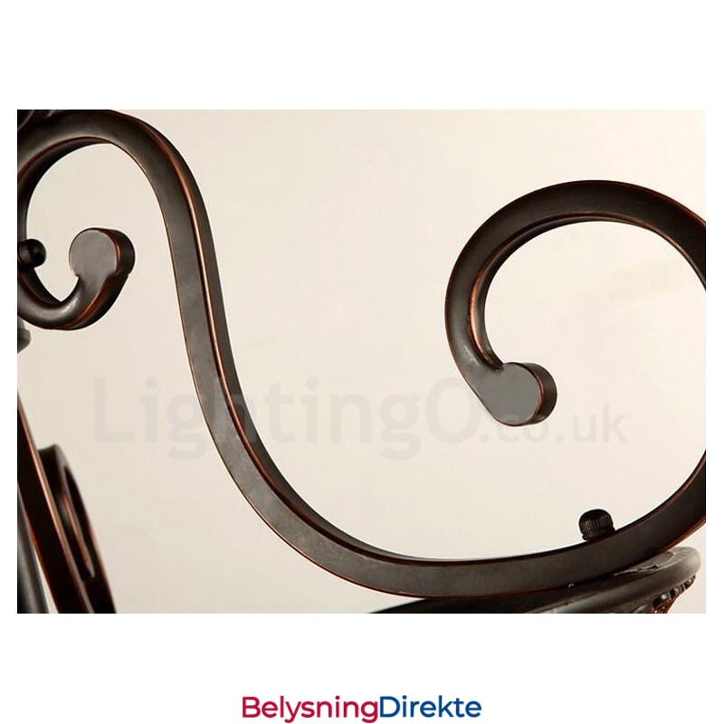 Rustikk Hytte Med Én Lyskilde, Integrert Metalllampe, Innfelt