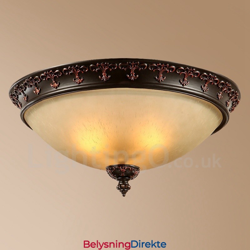 Rustikk Hytte Med Én Lyskilde, Integrert Metalllampe, Innfelt