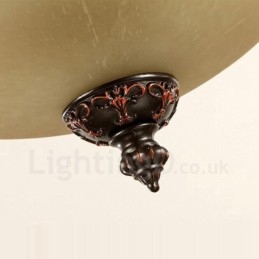 Rustikk Hytte Med Én Lyskilde, Integrert Metalllampe, Innfelt