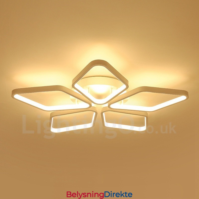 5-Lys Moderne, Samtidskunst Integrert Metalllampe Med Innfelt Montering