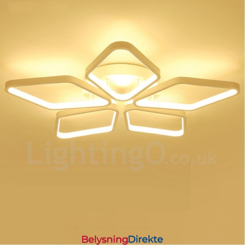 5-Lys Moderne, Samtidskunst Integrert Metalllampe Med Innfelt Montering