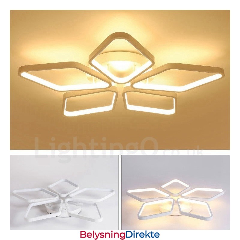 5-Lys Moderne, Samtidskunst Integrert Metalllampe Med Innfelt Montering