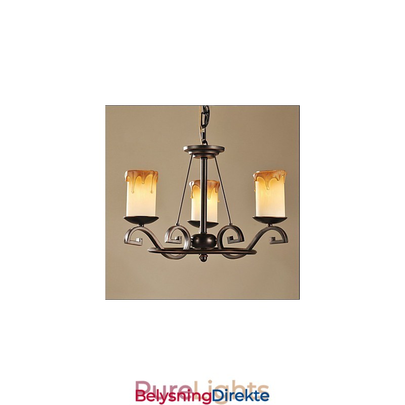 Studer Den Antikk Lysekrone I Jern