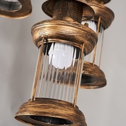 Rustikk Lodge Vintage Retro Mini-Stil Metall Pendellampe