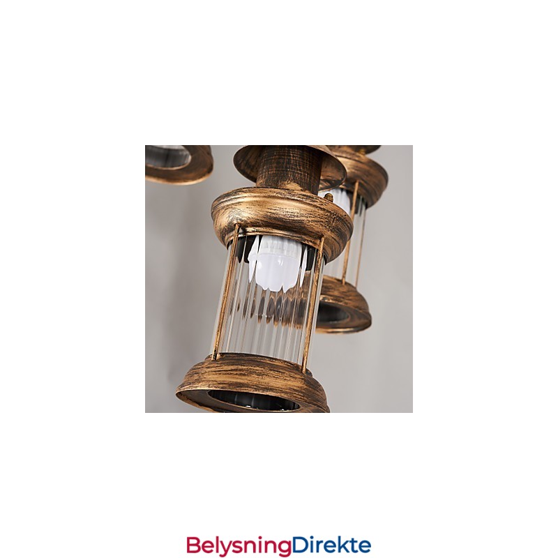 Rustikk Lodge Vintage Retro Mini-Stil Metall Pendellampe