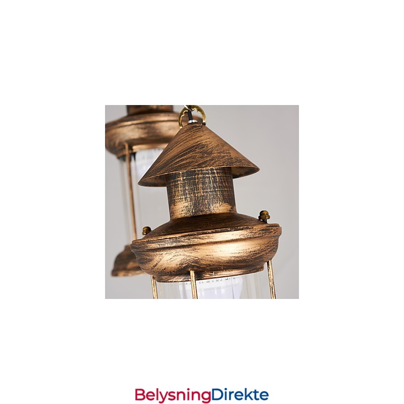 Rustikk Lodge Vintage Retro Mini-Stil Metall Pendellampe