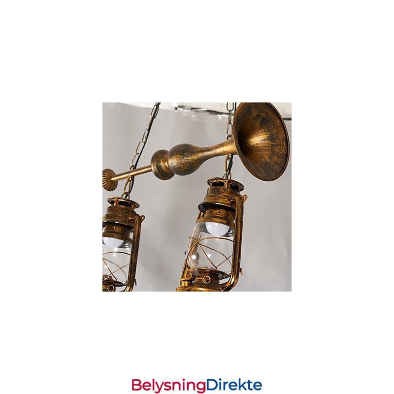 Rustikk Lodge Vintage Retro Mini-Stil Metall Pendellampe