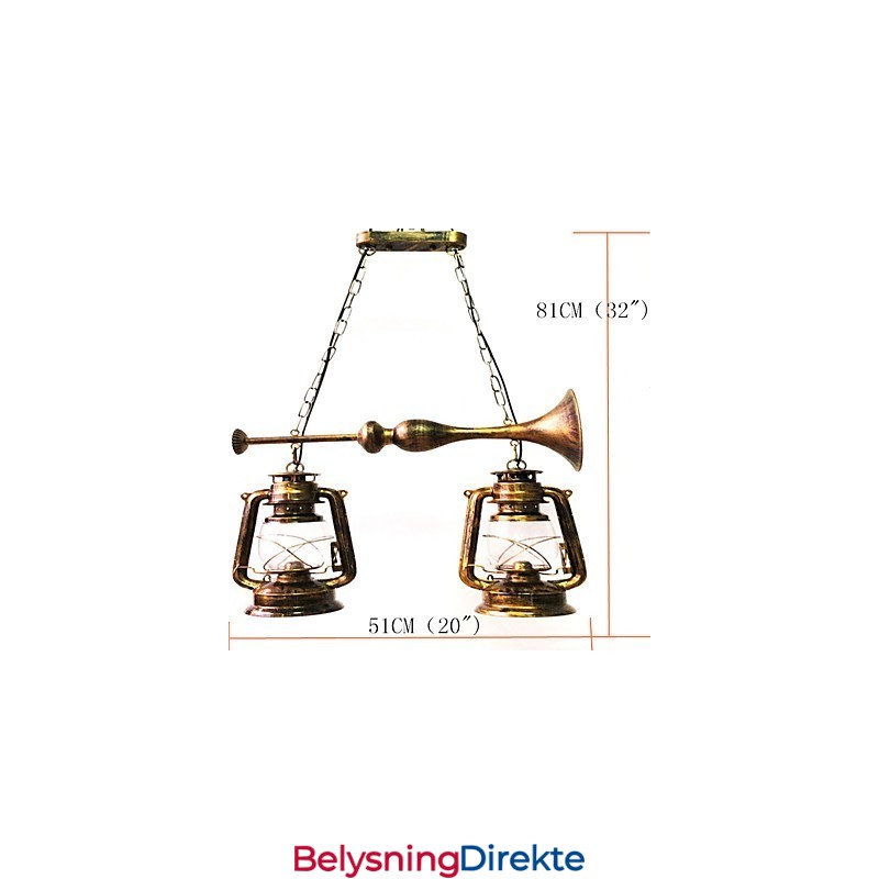 Rustikk Lodge Vintage Retro Mini-Stil Metall Pendellampe
