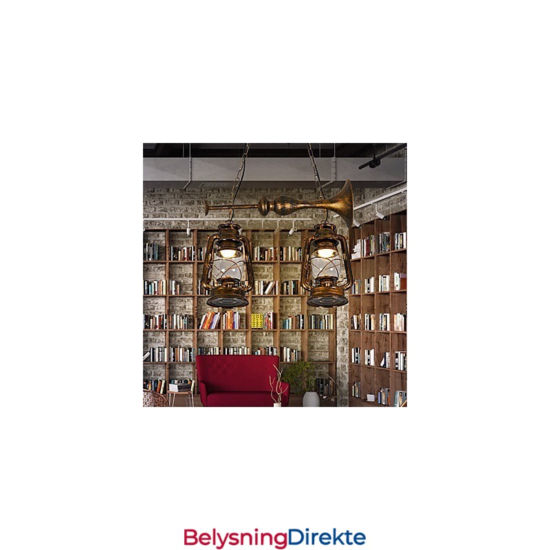Rustikk Lodge Vintage Retro Mini-Stil Metall Pendellampe