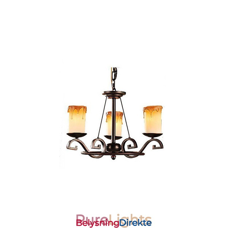 Studer Den Antikk Lysekrone I Jern