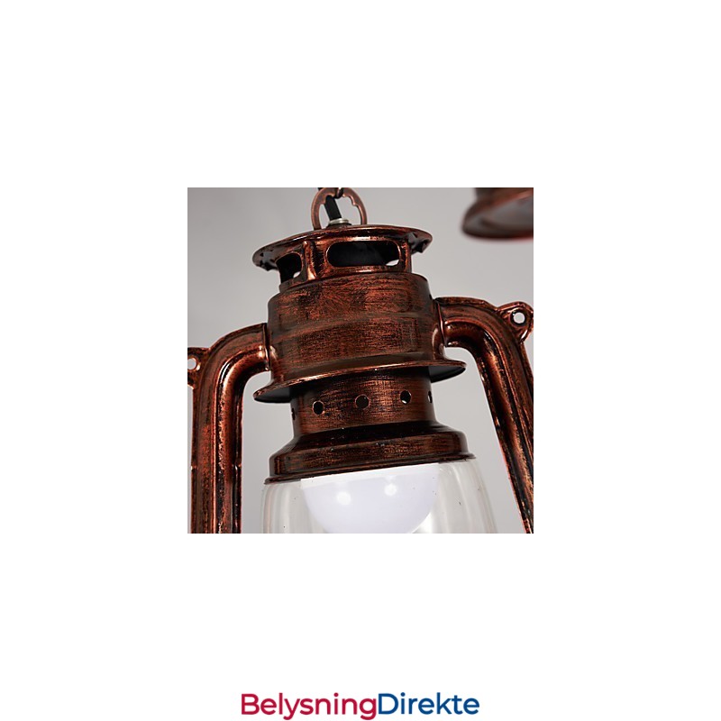 Rustikk Lodge Vintage Retro Mini-Stil Metall Pendellampe