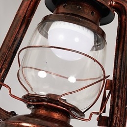 Rustikk Lodge Vintage Retro Mini-Stil Metall Pendellampe