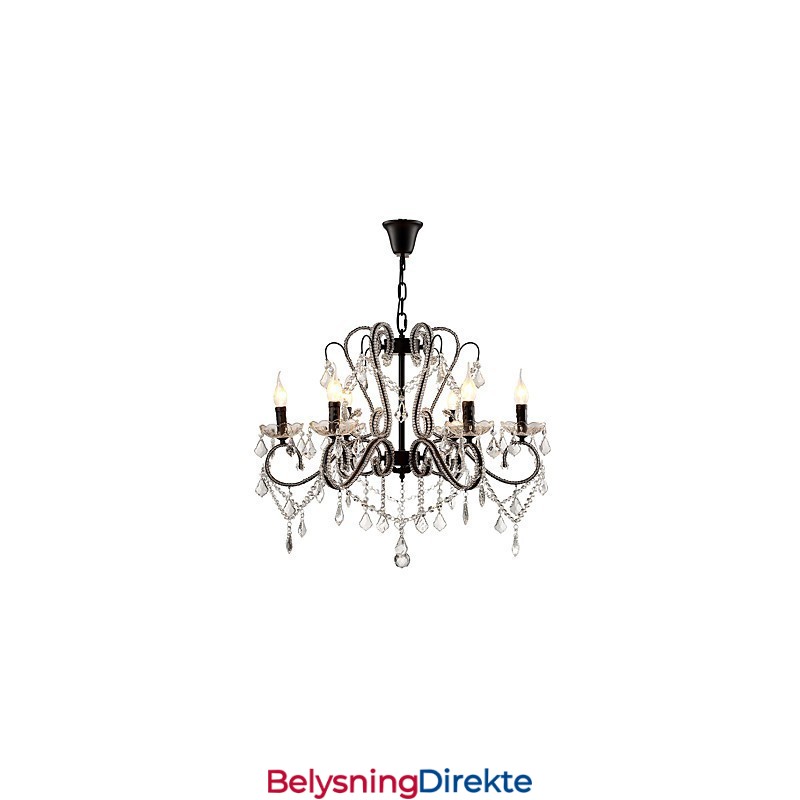 Krystalllysekrone Med 6 Lys Moderne Samtidsstil Tradisjonell Klassisk Rustikk Hytte Vintage Retro