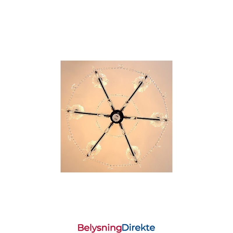 Krystalllysekrone Med 6 Lys Moderne Samtidsstil Tradisjonell Klassisk Rustikk Hytte Vintage Retro