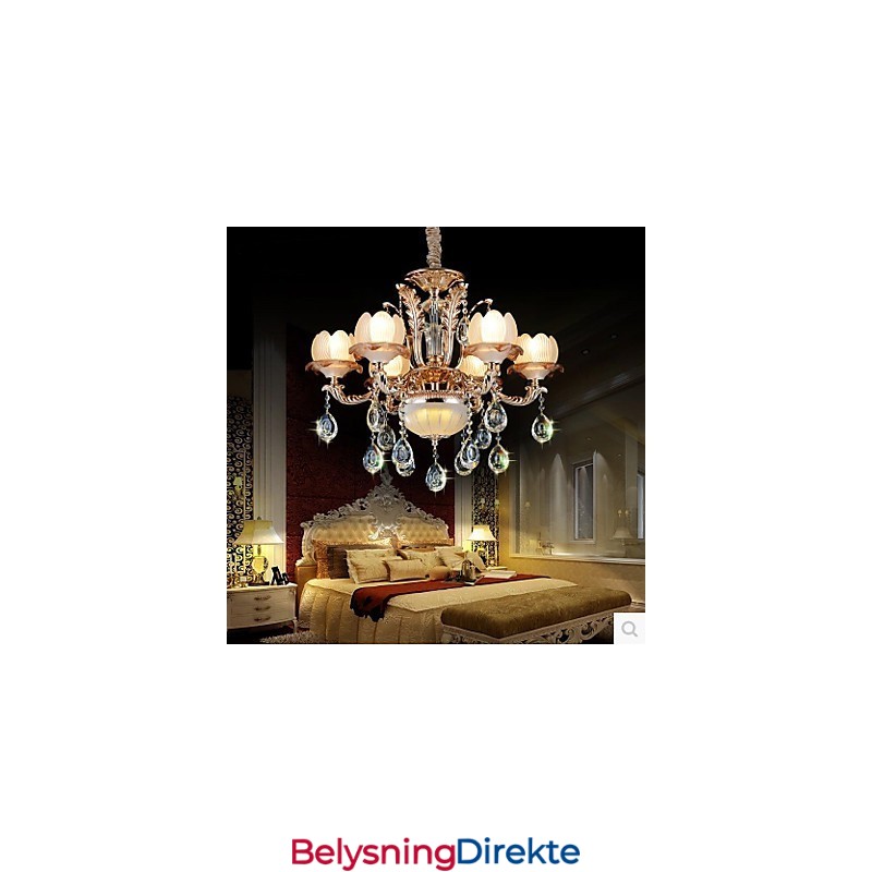 Krystallanheng I Europeisk Stil Enkel Retrobelysning I Legeringsstil