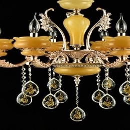 Tradisjonell Klassisk Sinklegeringsfunksjon For Krystallmini-Stil Metalllysekrone Med 6 Pærer