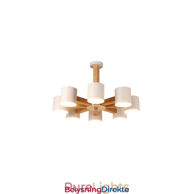 Lysekrone Med 8 Lys Moderne Samtidsstil Tradisjonell Klassisk Vintage Landlig Treelement For Tre