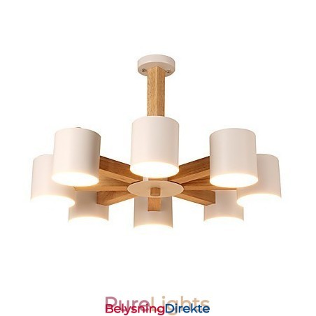 Lysekrone Med 8 Lys Moderne Samtidsstil Tradisjonell Klassisk Vintage Landlig Treelement For Tre