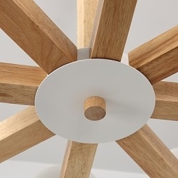 Lysekrone Med 8 Lys Moderne Samtidsstil Tradisjonell Klassisk Vintage Landlig Treelement For Tre