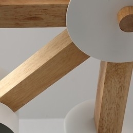 Lysekrone Med 8 Lys Moderne Samtidsstil Tradisjonell Klassisk Vintage Landlig Treelement For Tre