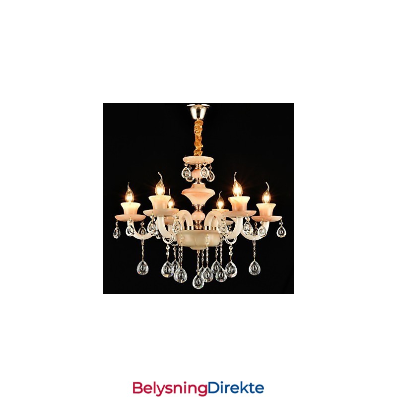 Moderne Samtids Tradisjonell Klassisk Galvanisert Funksjon For Krystall Mini-Style Metalllysekrone