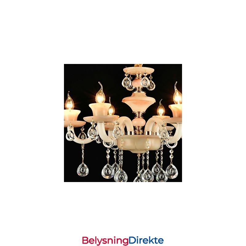 Moderne Samtids Tradisjonell Klassisk Galvanisert Funksjon For Krystall Mini-Style Metalllysekrone