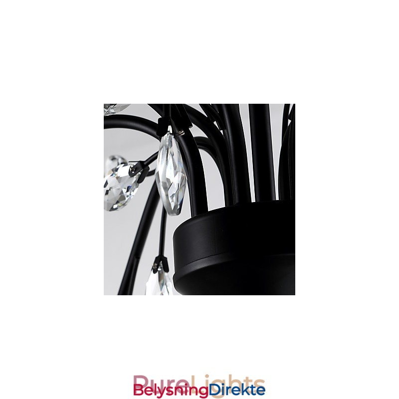 Krystalllysekrone Med 9 Lys Moderne Samtidsstil Tradisjonell Klassisk Vintage Retro Landlig Maleri