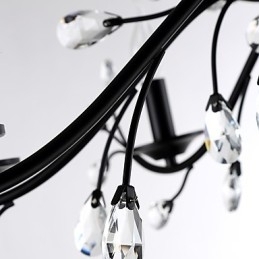 Krystalllysekrone Med 9 Lys Moderne Samtidsstil Tradisjonell Klassisk Vintage Retro Landlig Maleri