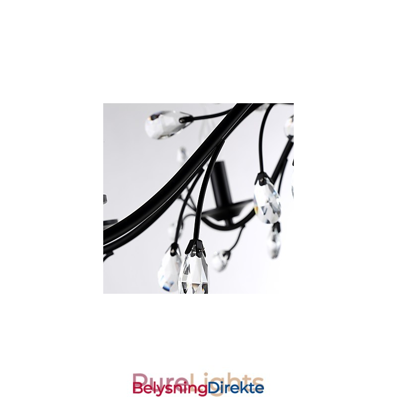 Krystalllysekrone Med 9 Lys Moderne Samtidsstil Tradisjonell Klassisk Vintage Retro Landlig Maleri