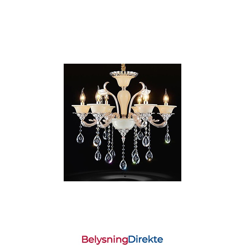 Europeisk Krystallanhengslampe Krystallanhengslampe I Sinklegering