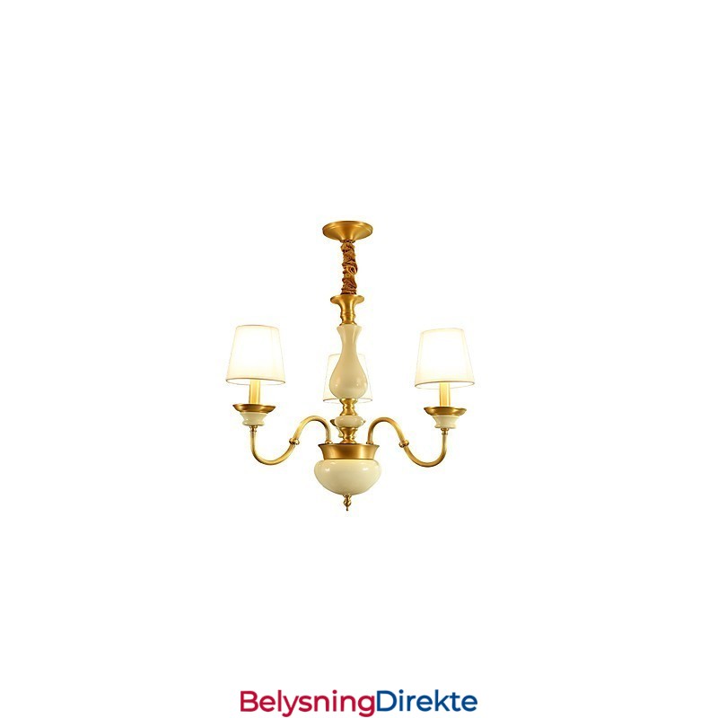Dekorativ Lysekrone I Jade I Kobber