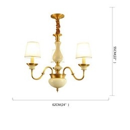 Dekorativ Lysekrone I Jade I Kobber