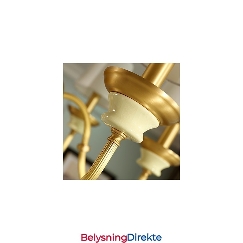 Dekorativ Lysekrone I Jade I Kobber